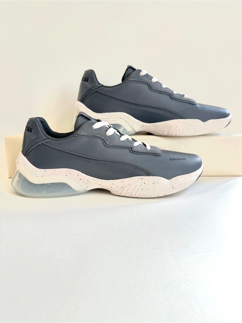 COACH MENS CITYSOLE RUNNER INDUSTRIAL GREY TRAINERS ATHLETIC SNEAKERS NEW! Sz12D - Picture 7 of 15